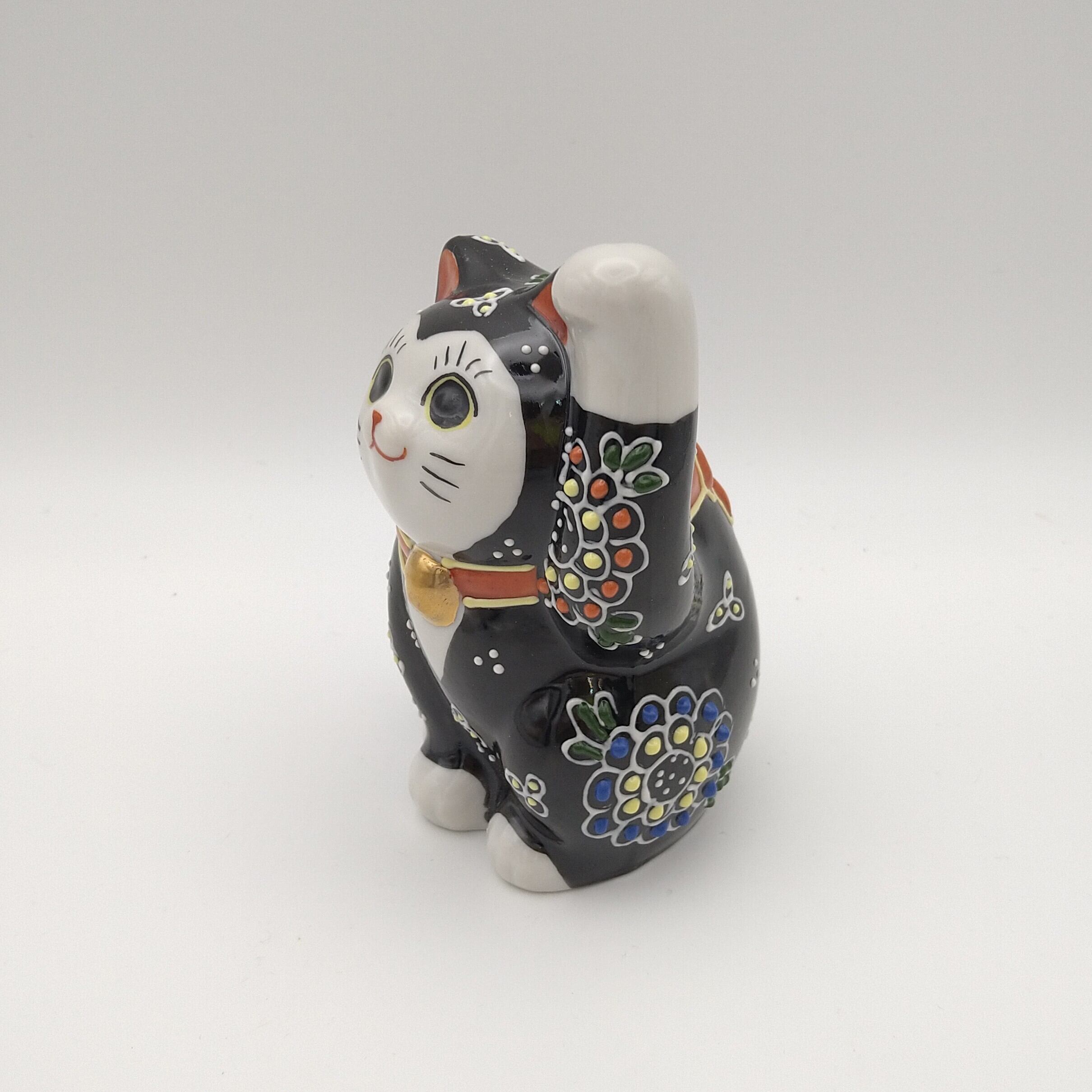 くろ色の招き猫 盛り（右手あげ、左手あげ）」友山 | kutanieishin