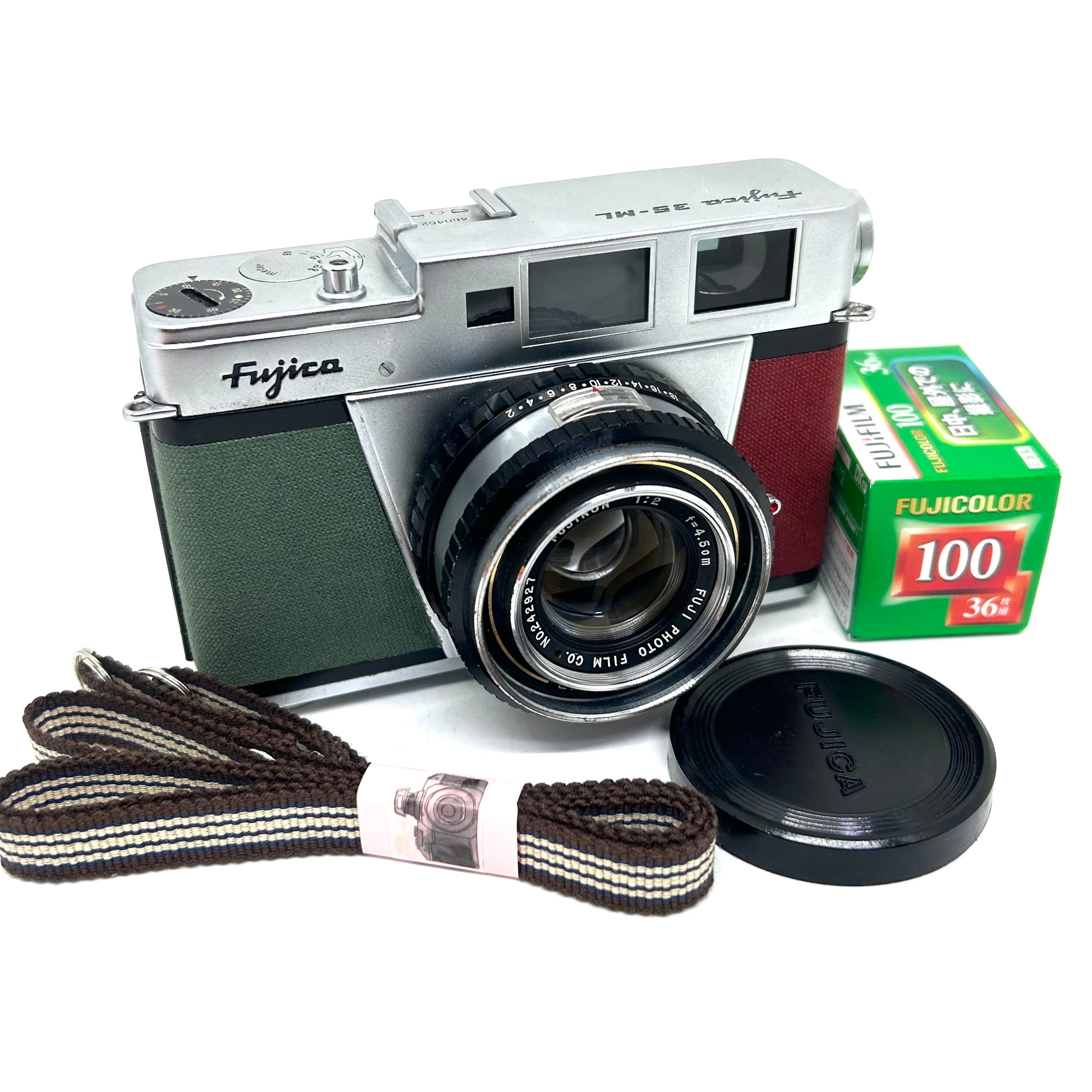 25-021 リメイク カメラ FUJICA 35ML（グリーン•ワインレッド