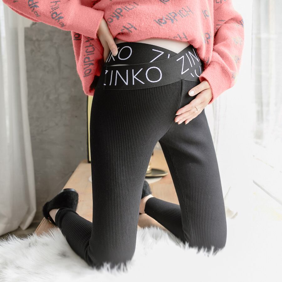 【新作】【送料無料】 8243＃春のV腹を横切る薄い綿のマタニティレギンス鉛筆パンツ服妊娠中の女性冬の暖かい妊娠 コットン スプリング 春物 ウィンター 冬物 AL expec41291300302