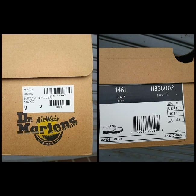 ドクターマーチンDR MARTENS/新品/箱付/スムースレザーホール