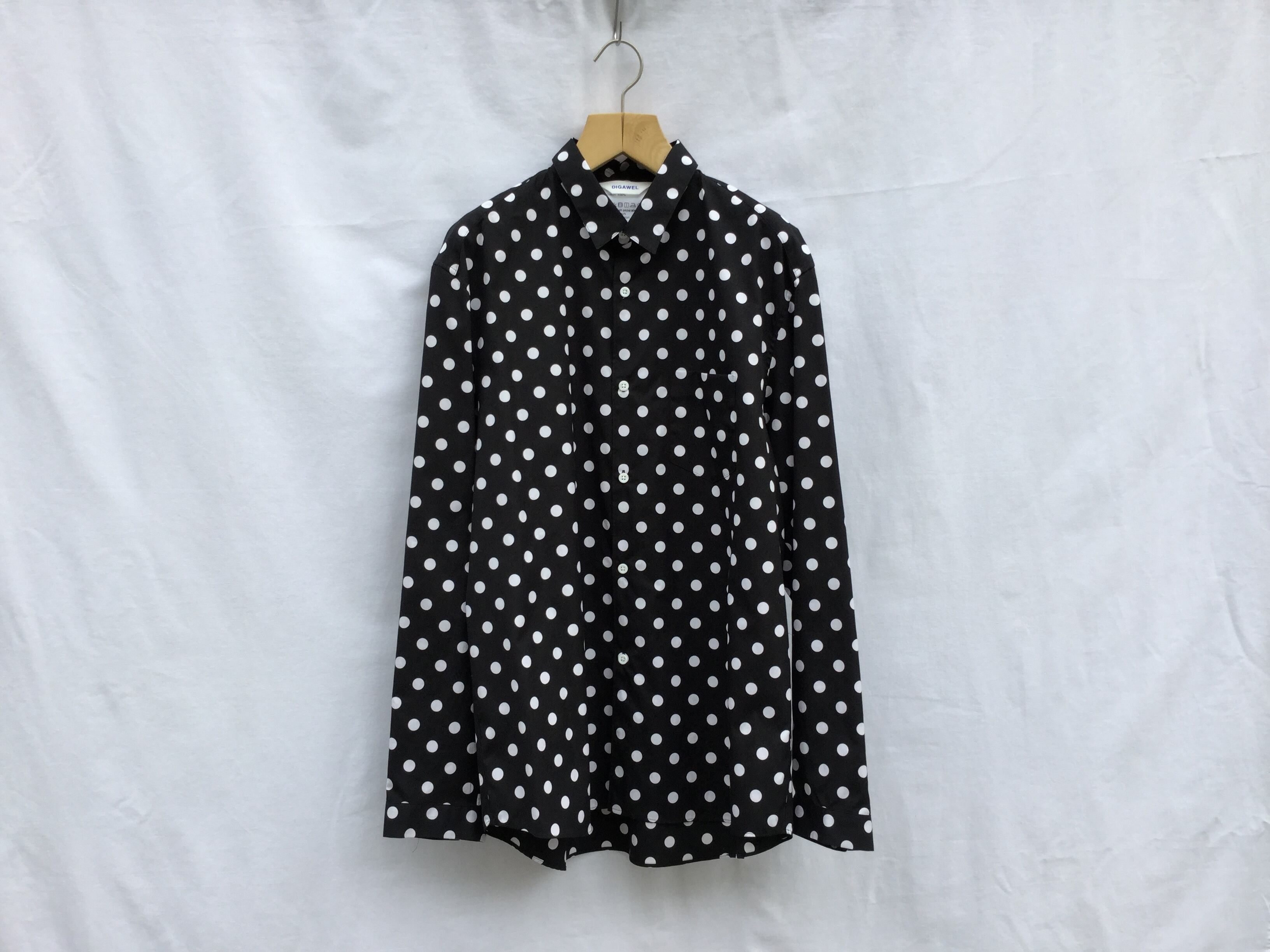 DIGAWEL”DOT SHIRT BLACK/WHITE” | Lapel online store