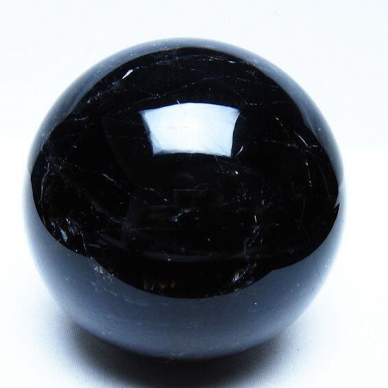 1.7Kg モリオン 黒水晶 丸玉 110mm スフィア 一点物 151-9425