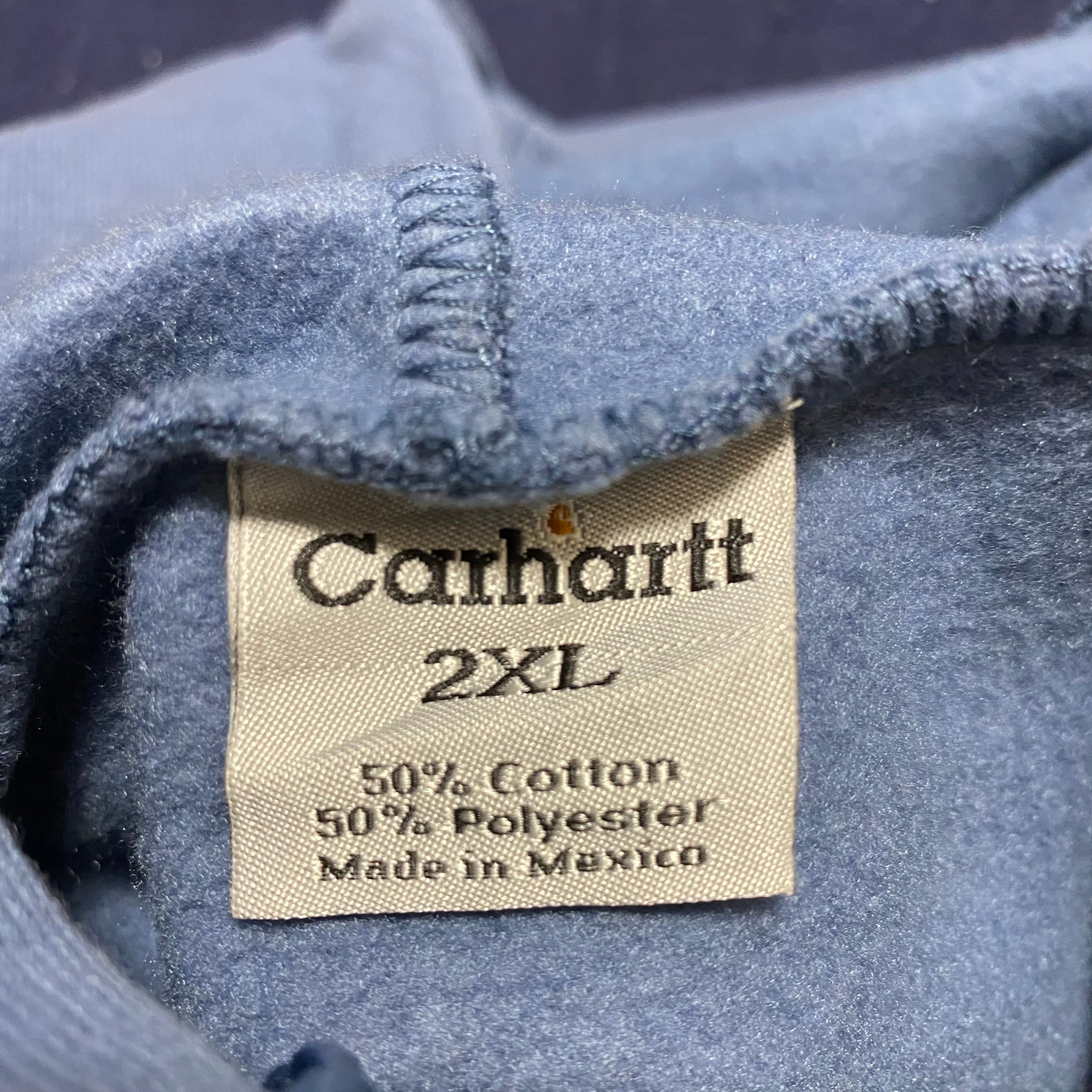 古着屋mame【入手困難‼︎ 】Carhartt◎黒 ロゴ刺繍 ジップ パーカー B848