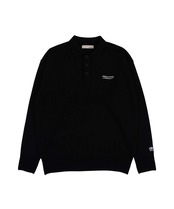 【#Re:room】LOGO EMBROIDERY BIG KNIT POLO SHIRT［REK129］