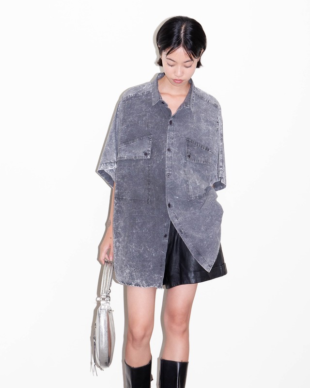 1990s acid wash dolman sleeve shirt
