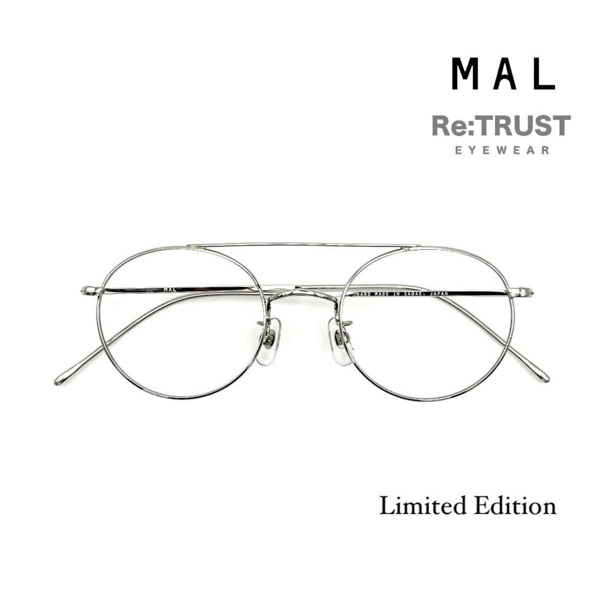 特注モデル】Re:TRUST式ツーブリッジ@MAL | Re:TRUST EYEWEAR