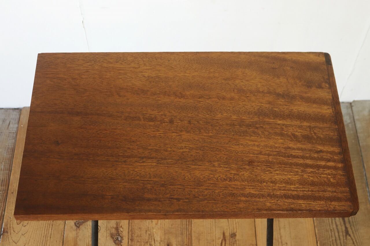 レトロ デスク ミニテーブル 机 作業台 展示台 花台 古材