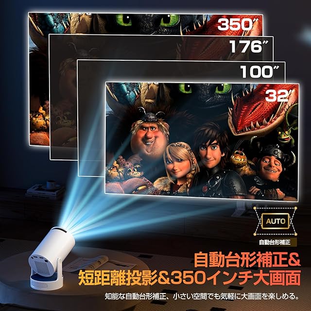 Philoent プロジェクター 家庭用 小型 【2025アップグレード版Android