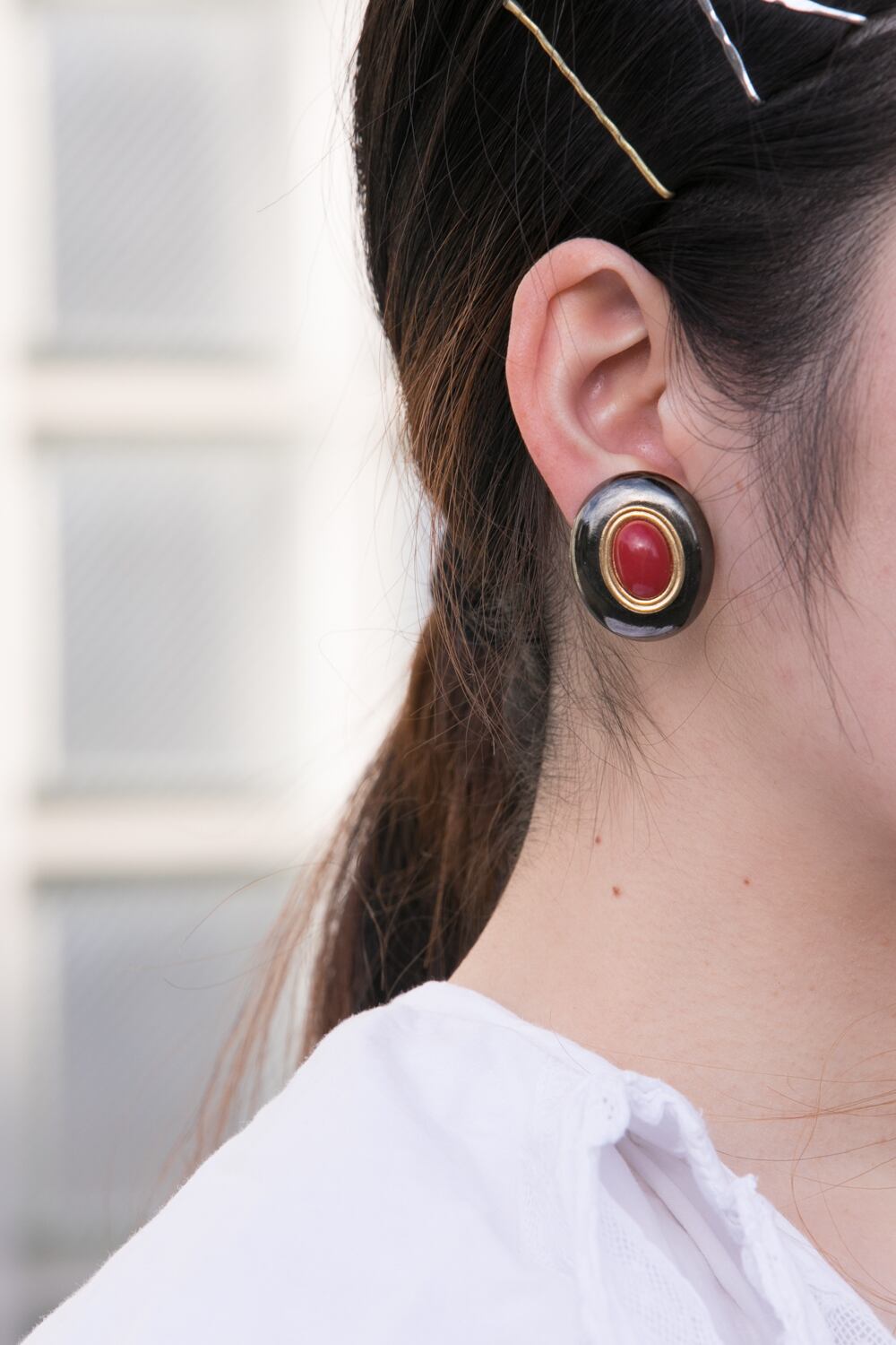 【Run Rabbit Run Vintage 】Monet earring round