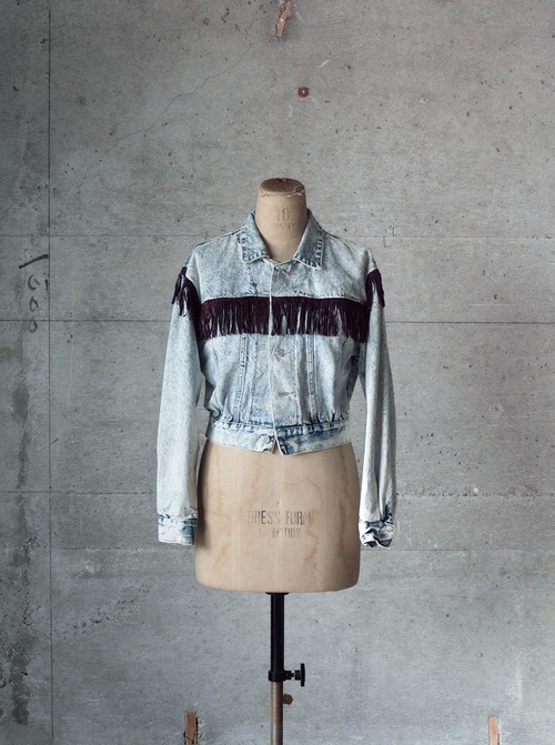 "iit" 1990s Fringed denim jacket