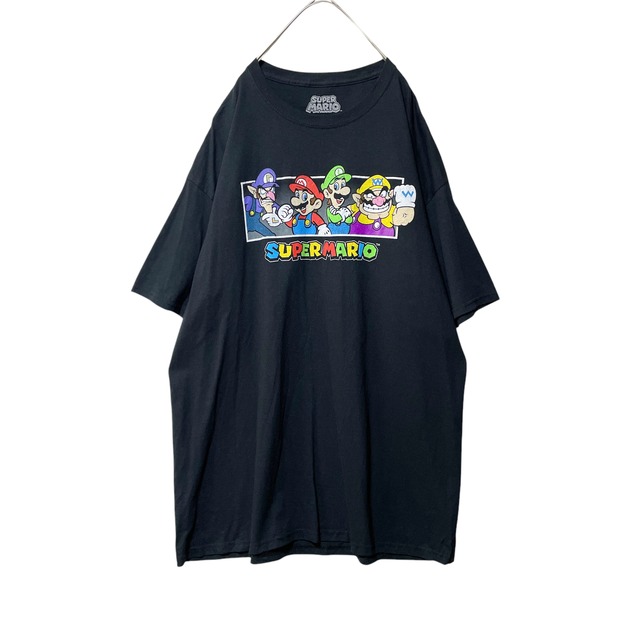 古着 海外規格 スーパーマリオ Tシャツ 任天堂 ゲーム キャラクター 黒
