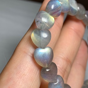 no9.シラーが美しい☆ハート・ラブラドライト ブレスレット