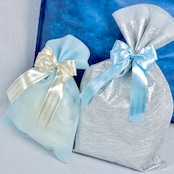 ギフトリボン Little Curse Deep Blue/Silver Foil