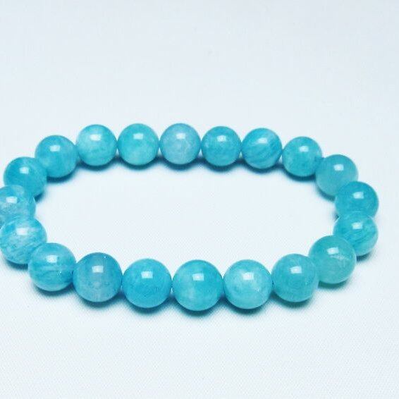アマゾナイト ブレスレット 10mm 一点物 メール便可 [M便 1/10] 111-47688