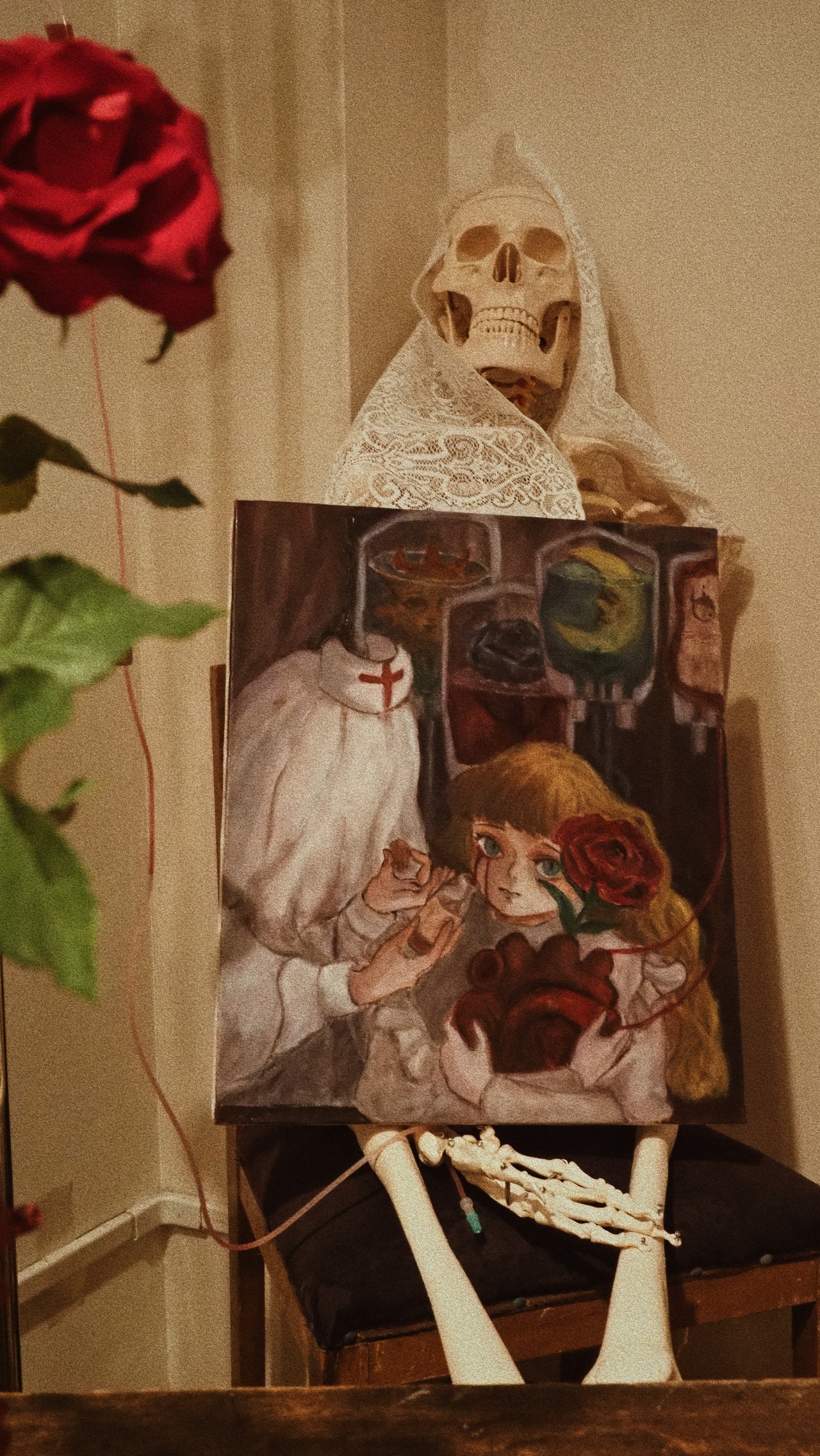 scarcity love disease oil paint