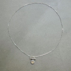 Coin Charm Necklace2 (Silver) [WM-NK038]