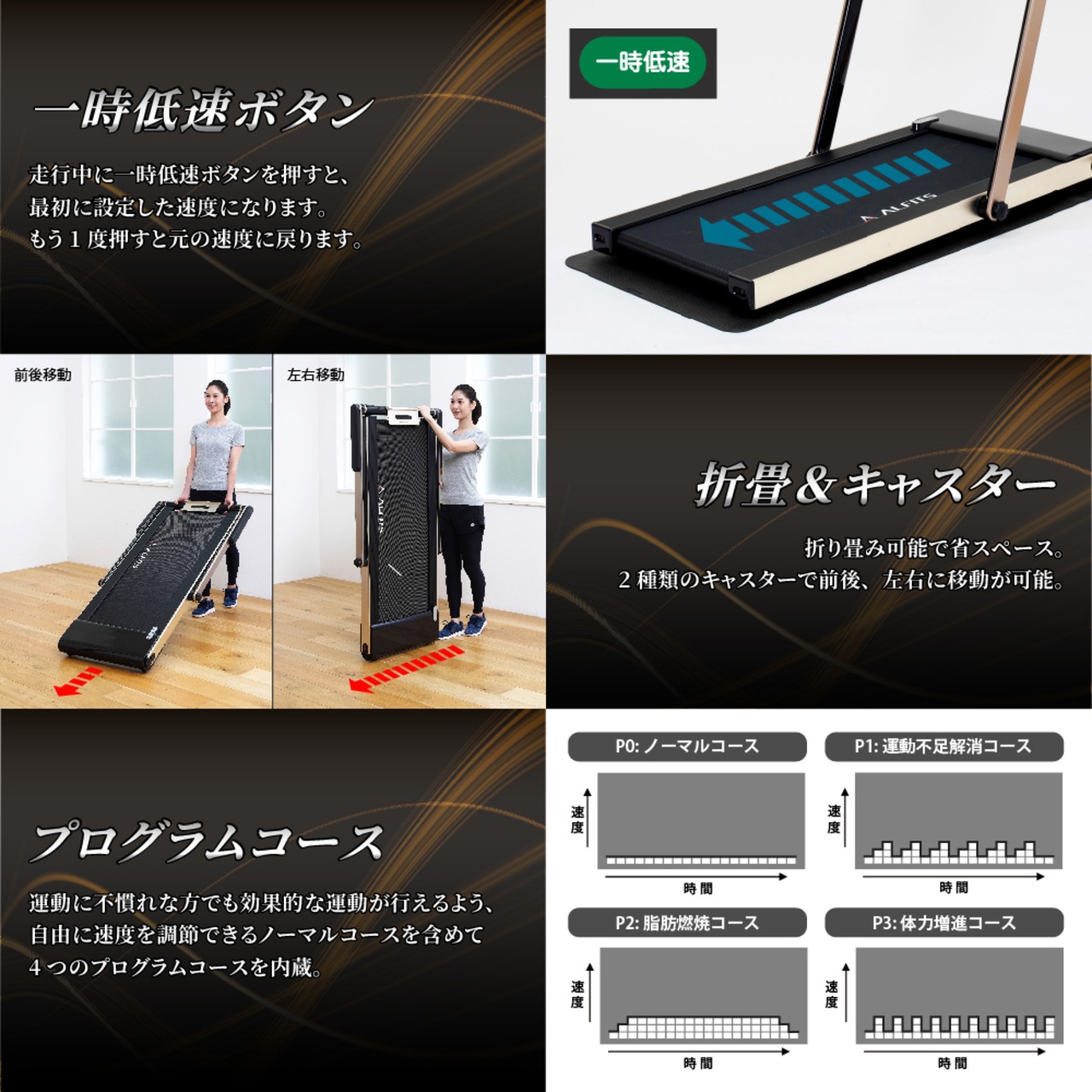 ALINCO AFR1518 スタイルジョグ ランニングマシン ルームランナー 健康 