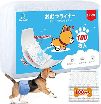 P-one マナーおむつ 中・大犬用 24枚入 3袋 マナーおむつ 中〜大型犬用