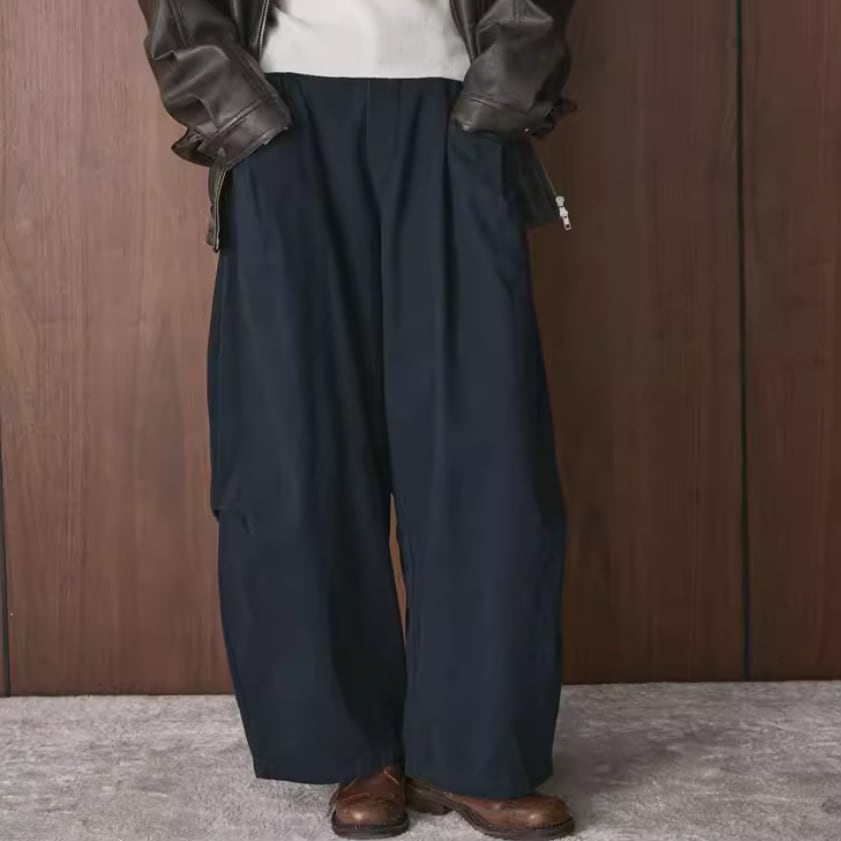 パンツ / NEAT / 140's Wool stretch Pinstripe / Standard / NAVY