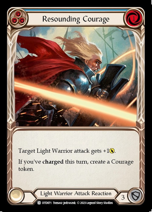 DTD071【EN】『RF』【Light Warrior】Resounding Courage (Blue) 画像