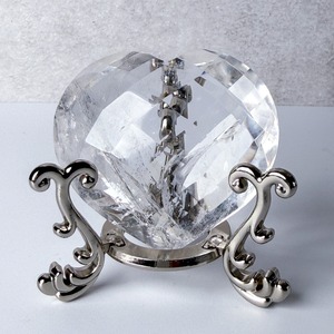 クリアクォーツ　ファセットカットハート01 ハート ＊ Clear Quartz ＊ 天然石