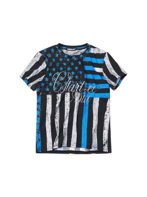 【STARTEXCEEDEND】VISIONARY FLAG Graphic T-Shirt