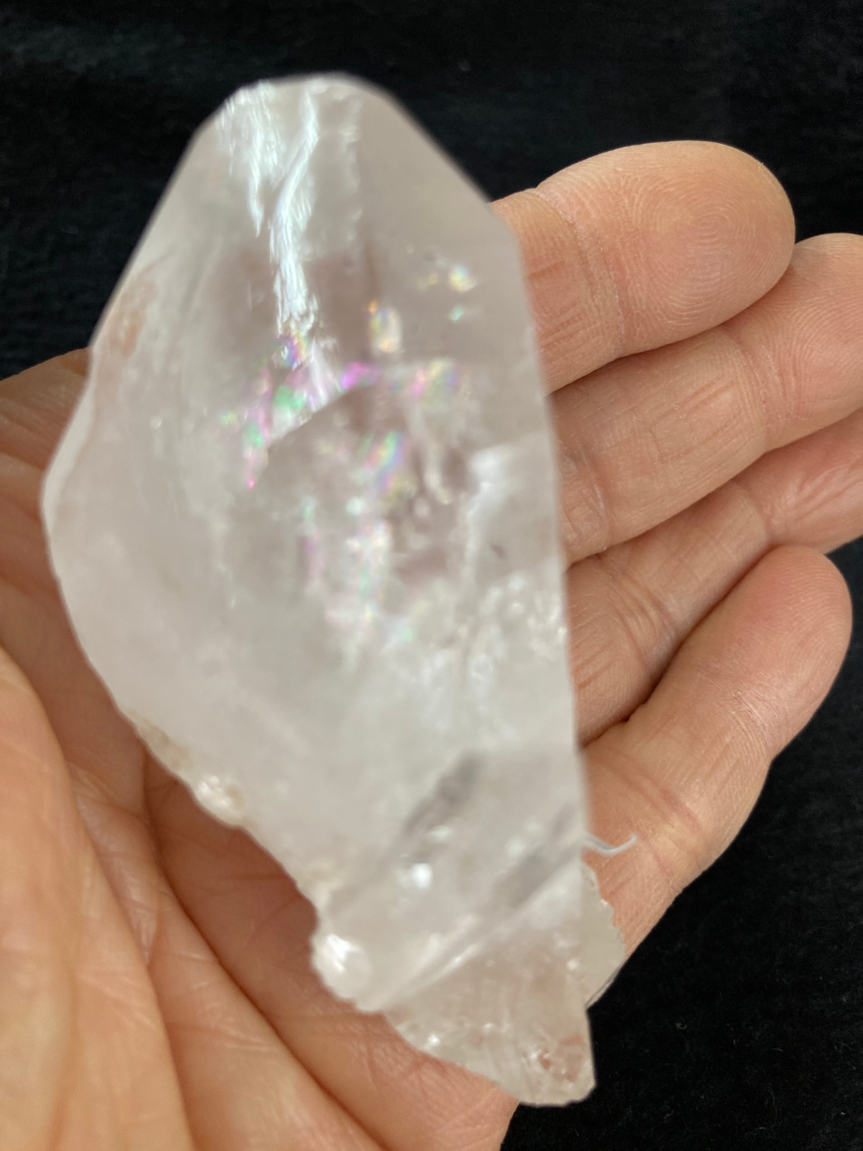 E32507】虹入りヒマラヤ水晶 マニハール産 水晶 ヒマラヤ産 ヒマラヤ