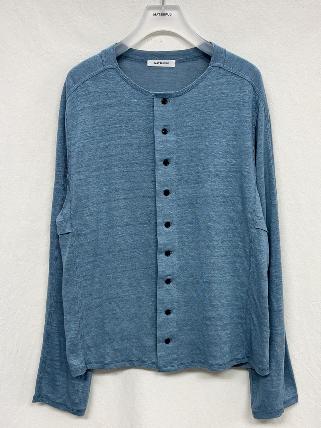 MATSUFUJI / Linen Cardigan (BLUE)