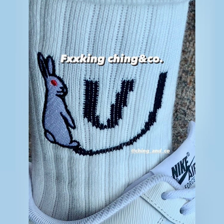 ching & co.×#FR2 [刺繍Socks] | ching & co.（チンアンドコー