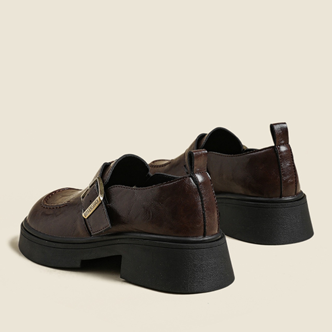 シングルモンクストラップローファー W10314