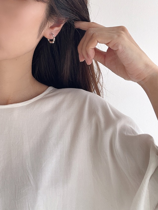 (即納) Fil. / Rice mini hoop earrings | 2color