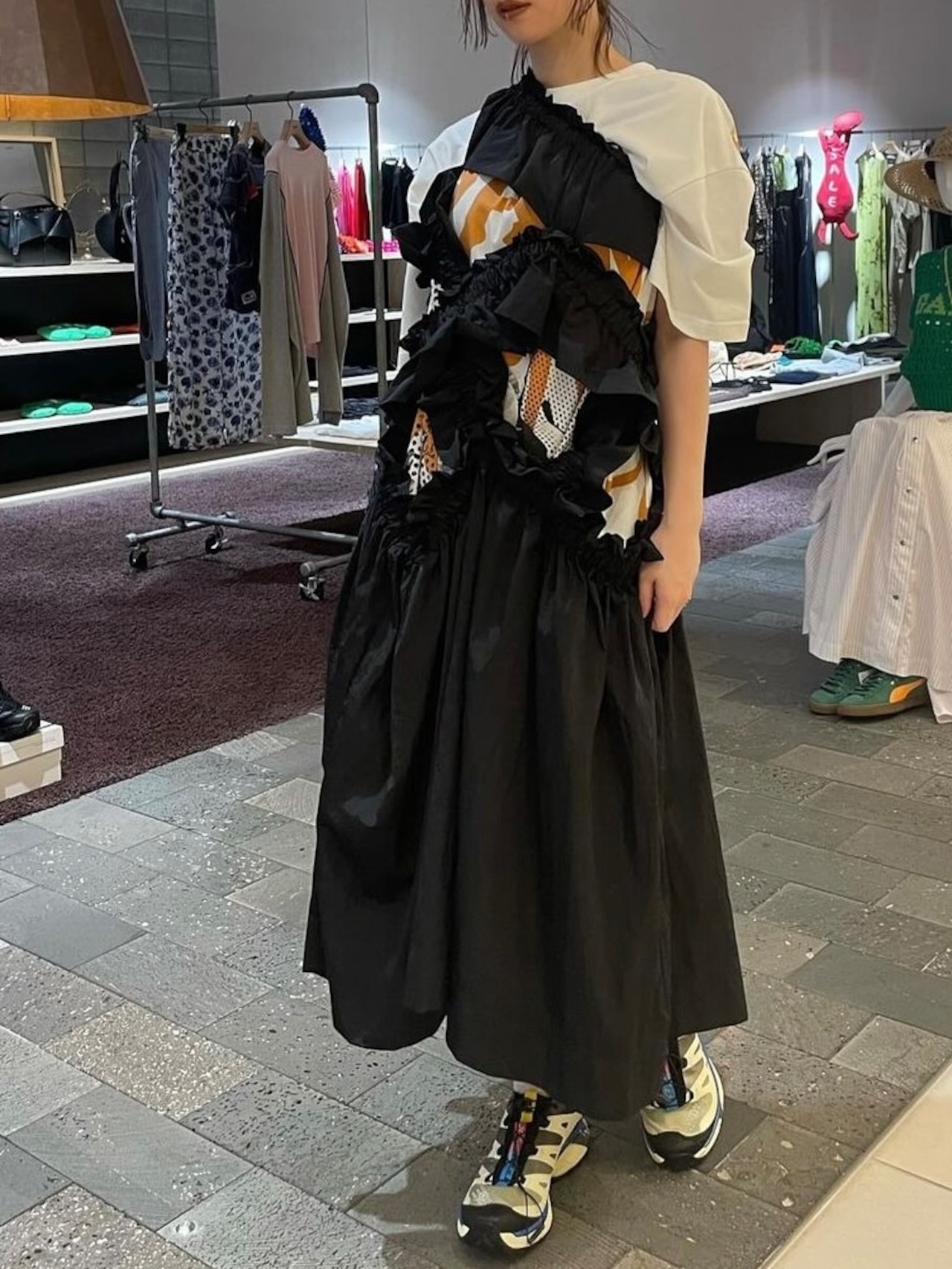 24SS】HOUGA ホウガ / kiki frill dress | TRENTオンラインショップ 