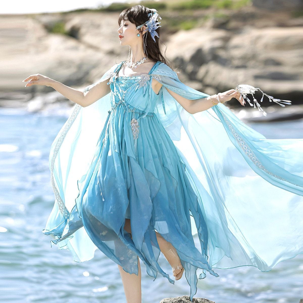 マーメイドベールシフォンドレスセット | Maiden's Rêve