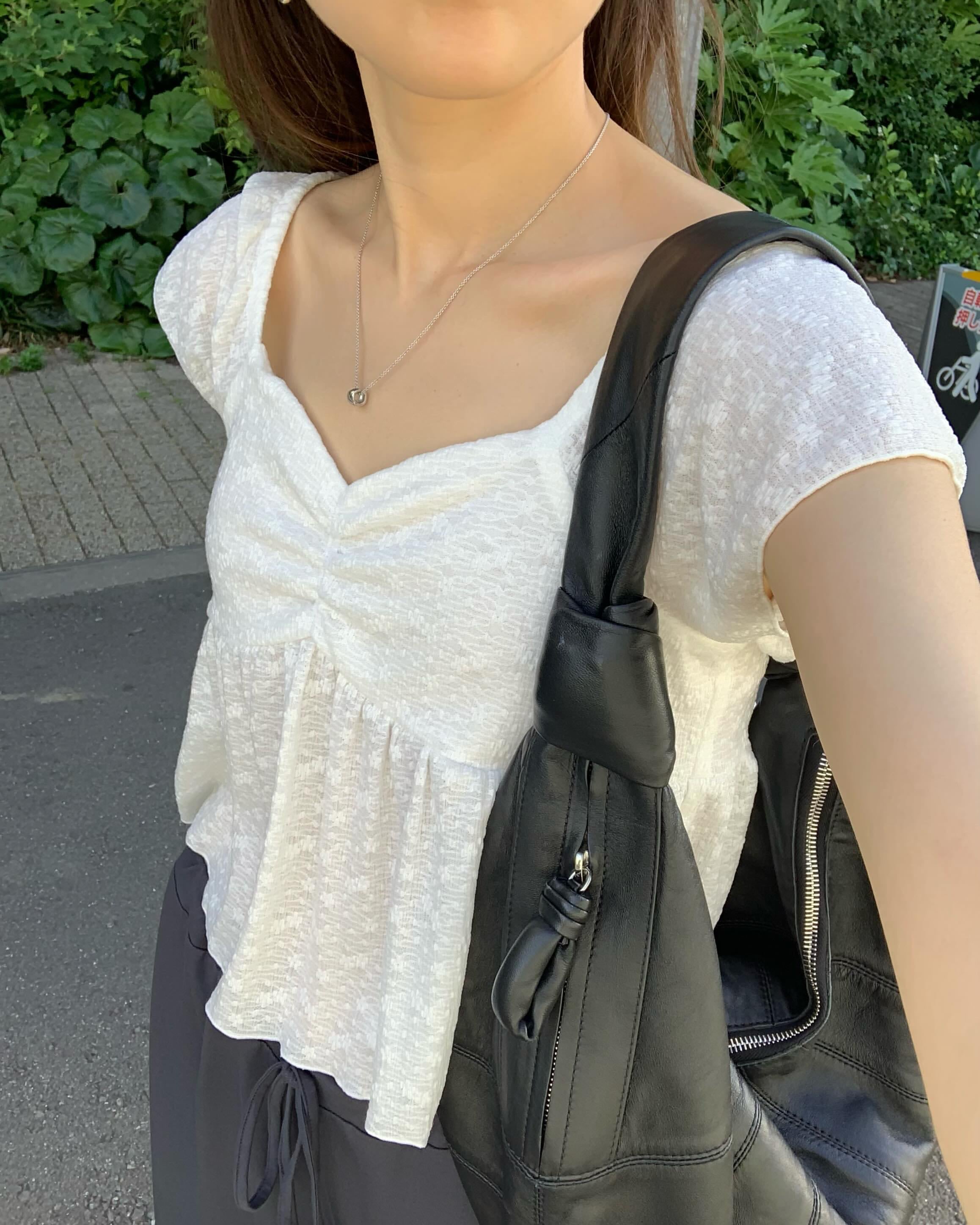 (予約) ounce / Reshirring Blouse / 2color
