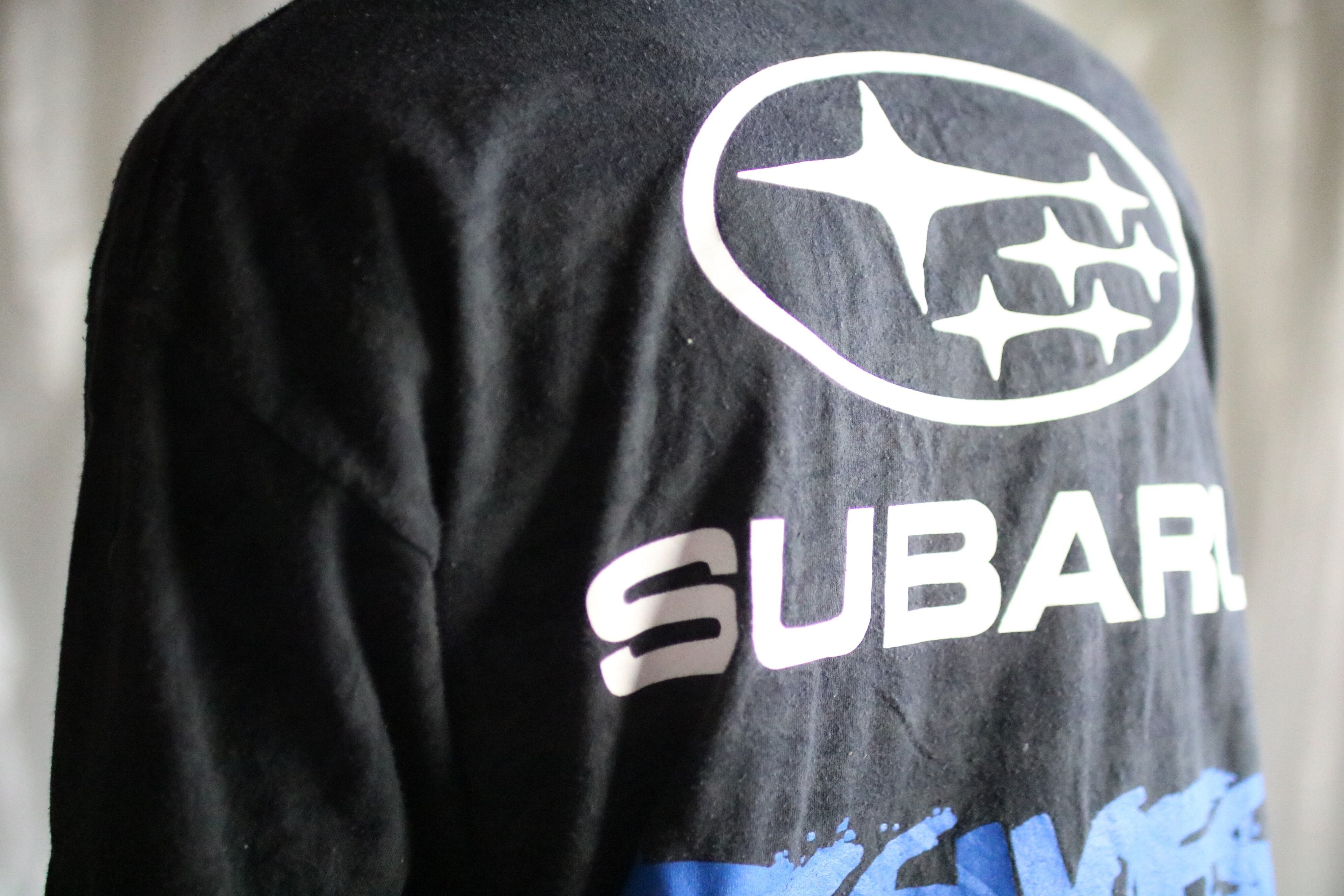 Old Monster Subaru Logo Design T Shirt Black 古着屋orb Onlinestore