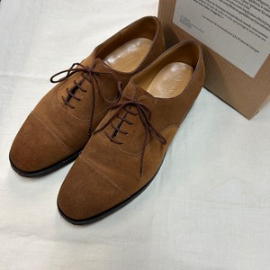 J.M WESTON "300" CAP-TOE SUEDE SHOES《7 E》