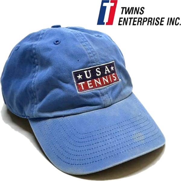 1点物◇USA Tennisテニス雰囲気系フェード帽子ベースボールキャップ
