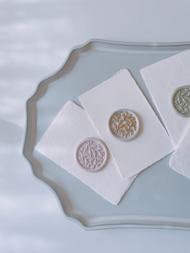 Wax Stamp -Leaf branch ／スタンプヘッド