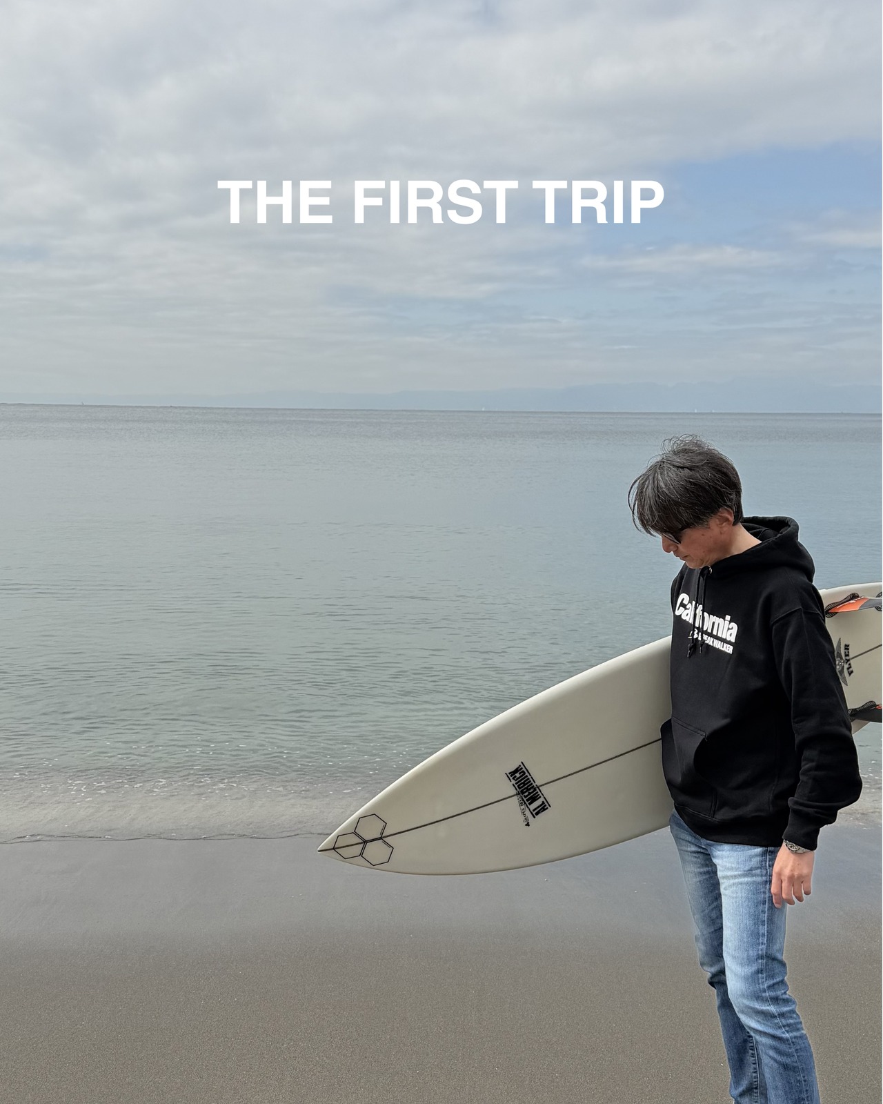 California by BREAK WALKER　LOGO　HOODIE / BLACK