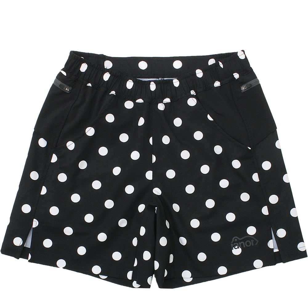美品　ranor　ラナー　DOTS MIDDLE SHORTS　サイズS ranor(ラナー) DOTS MIDDLE SHORTS 【restock】BLACK×WHITE | play