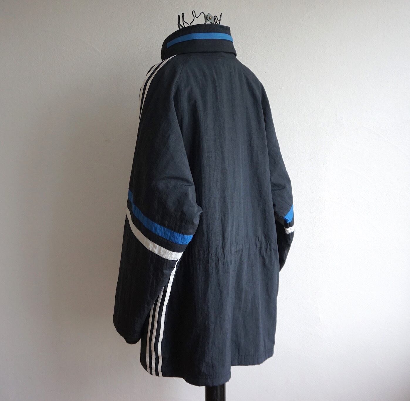 1990's [adidas] 3ストライプス トラックコート ブラック 表記(L