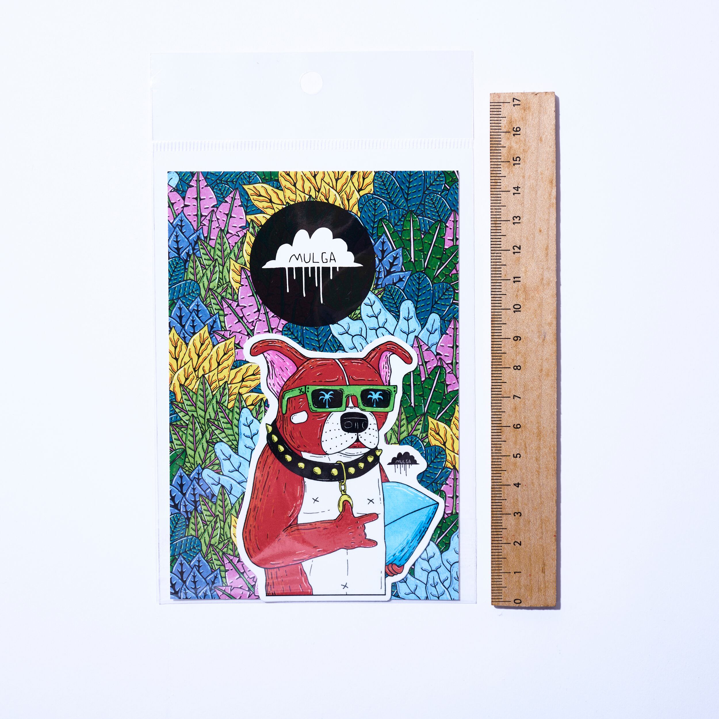 ステッカー/S-S-10_Bailey the Bearded Pineapple | MULGA THE ARTIST ASIA