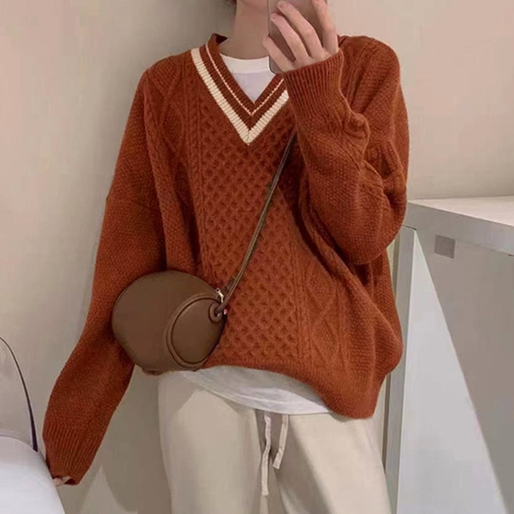 ケーブル編み ニット セーター レディース 春秋冬 韓国 トップス おしゃれ 大人 かわいい フェミニン ケーブルニット ゆるかわ 大人可愛い 大人女子