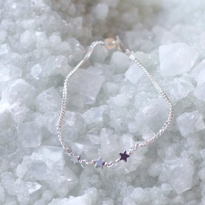 【SALE】✦星に願いを✦⋆.·SV925.·夜空に浮かぶ三つ星オリオンブレスレット ⋆.·✦