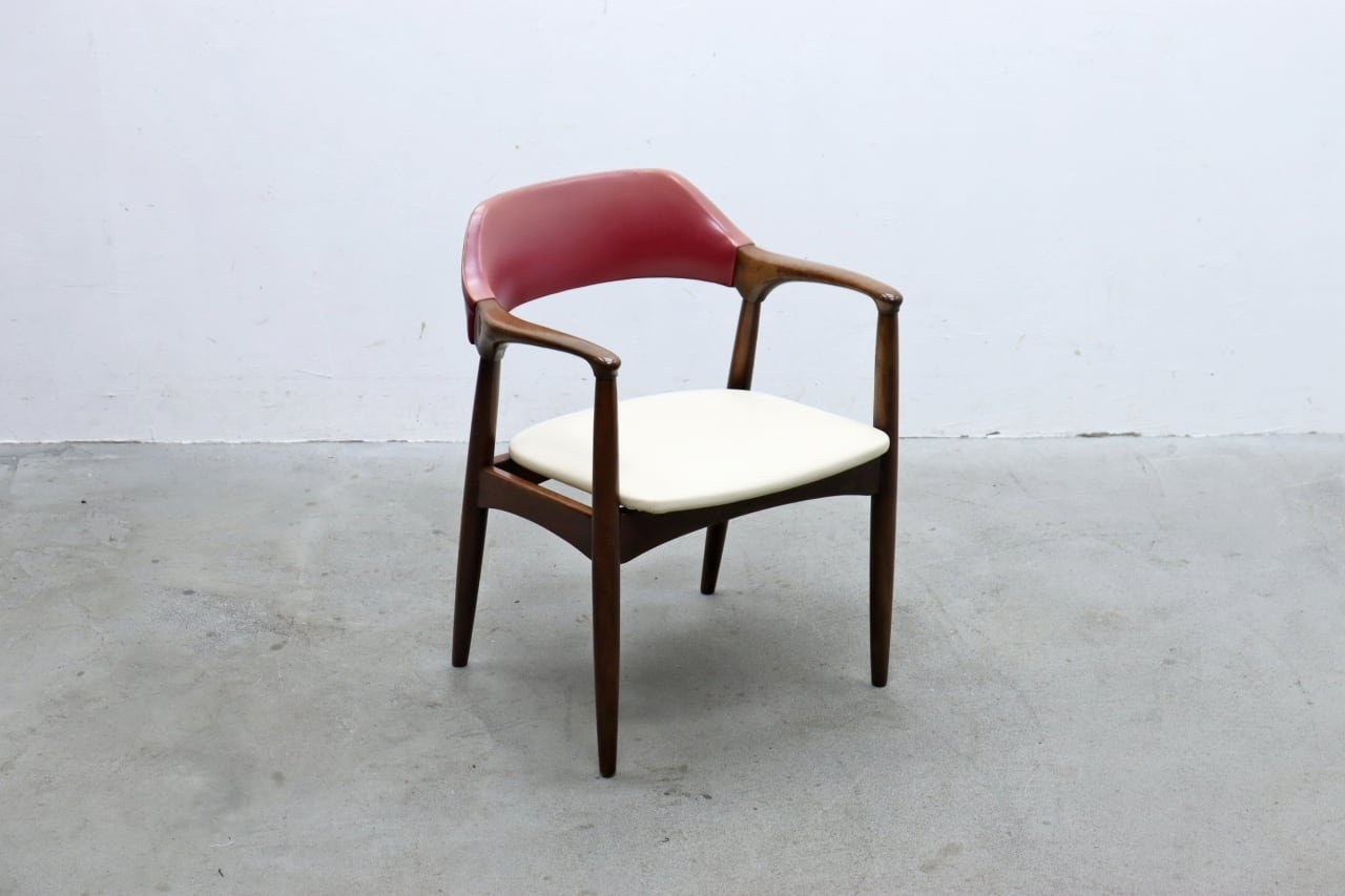 辻木工 TSUJI ダイニングチェア 椅子 ビーチ材 合皮 モダン レトロ