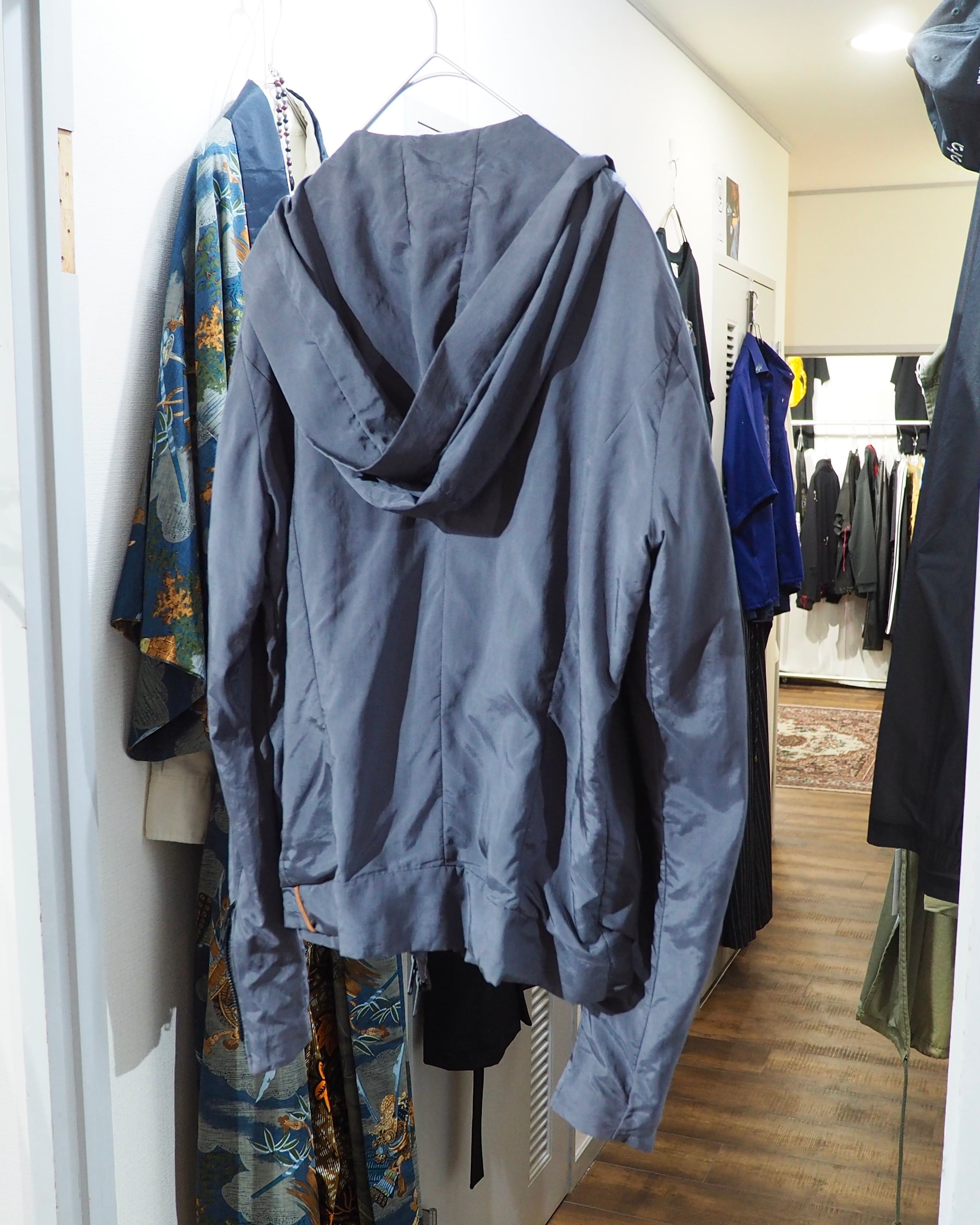 " DIESEL Black Gold " Grayish Purple Color Doubled zip jacket