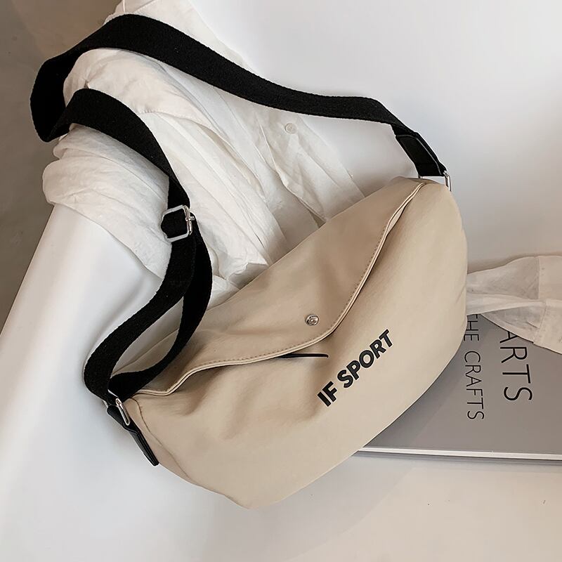 大容量キャンバスショルダーバッグレディース2020年人気のある新しいトレンディなファッションニッチデザインショルダーバッグeign気胸バッグ Tiancai_Wing_Bag1255947