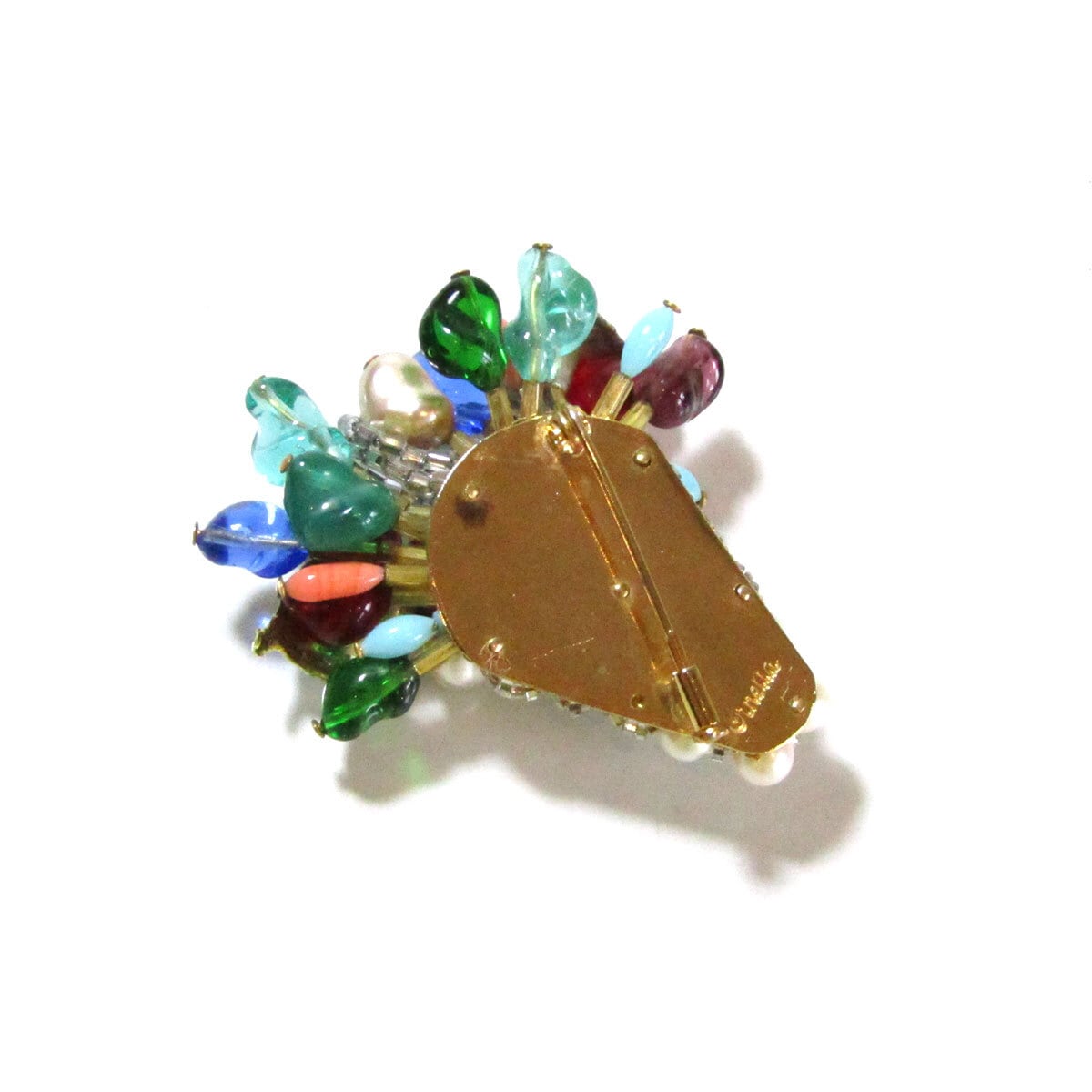 Italy 「Ornella Bijoux」 Vintage flower basket brooch | PANIC ART