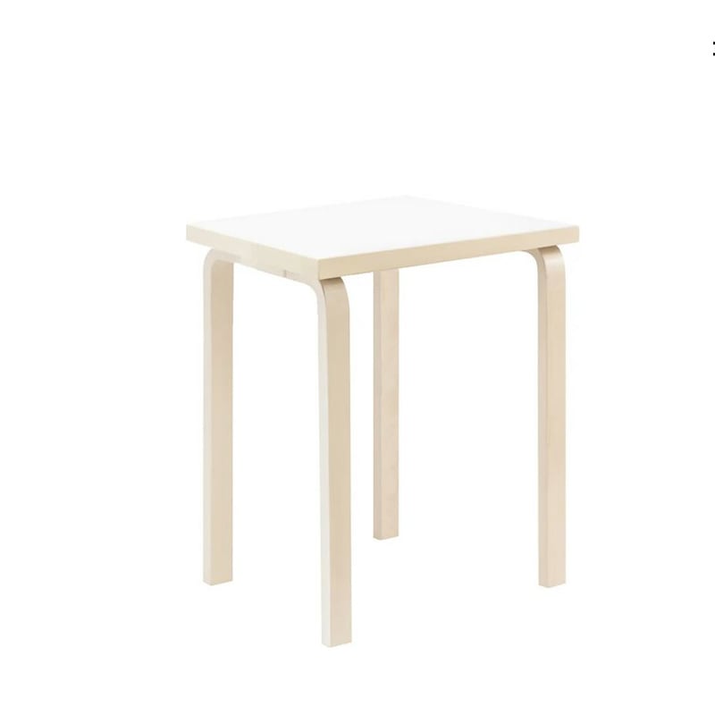 80C テーブル（60×60cm）ホワイトラミネート［ アルテック ］ | REAL