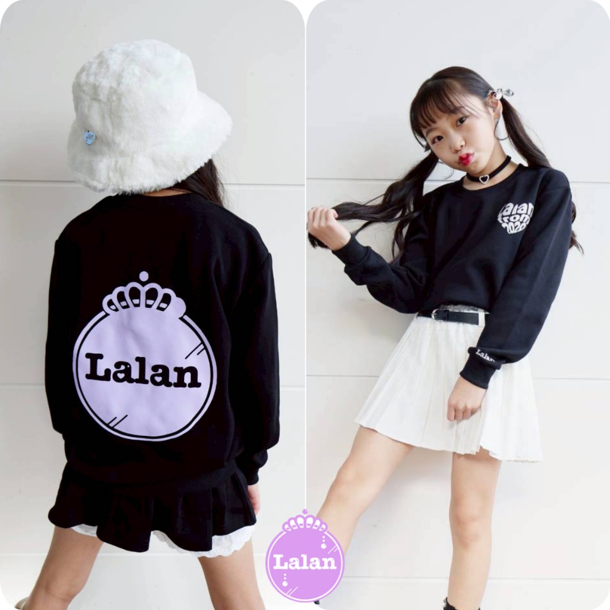 M-L] Lalan BIGロゴハートトレーナー ② | Lalan kids